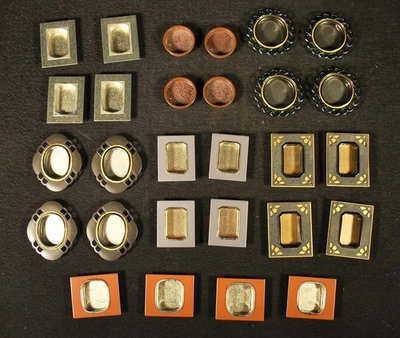 7 CONJUNTOS DE CUATRO TIRADORES DE PUERTA TANSU JAPONESES SIN USAR / Herrajes decorativos / ARTE (c) Foto 1 de 4