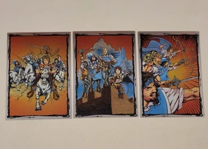 1993 The Three Musketeers Completo Spectra Foil Chase Insertar Juego de Tarjetas S1 S2 S3 - Imagen 1 de 3