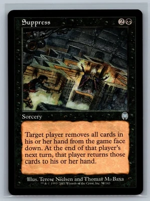 Magic The Gathering Apocalypse Suppress #52/143 MTG TCG CCG - Image 1 of 2
