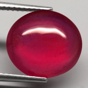 7.85Ct. Natural Gemstone Ruby Red Oval Cabochon Big Mozambique Good Sparkling! - Picture 1 of 7