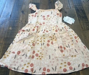Dot Dot Smile size 7 girls Flutter sleeve cotton dress new - Picture 1 of 6