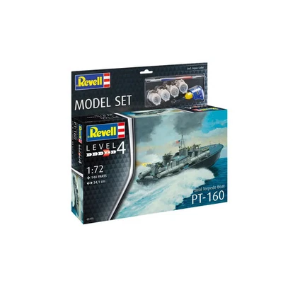 Model Set Patrol Torpedo Boat PT-160, Revell Modellbausatz mit Basiszubehör - Bild 1 von 4
