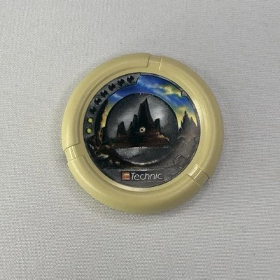LEGO Bionicle Throwing Disk - Technic Logo Rock Pattern Throwbot Slizer 8506 - Image 1 of 4