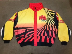 VTG Mac Tools Racing aop all over print Insulated Bomber Jacket XXL NASCAR NHRA - Picture 1 of 18