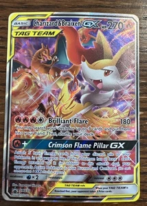 Pokemon SM Black Star 2019 promoción Charizard & Braixen GX Tag Team Premium #SM230 - Imagen 1 de 2