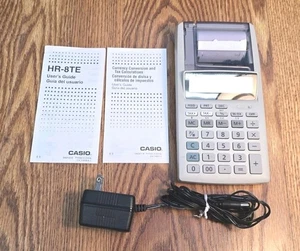 Vintage Casio HR-8TE Tax & Exchange Printing Calculator with AC Adapter - Tested - Picture 1 of 3