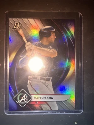 Bowman Platinum 2022 Matt Olson #28 25/75 Foto 1 de 3