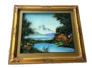 Pintura 3D japonesa vintage buen estado - Imagen 1 de 11