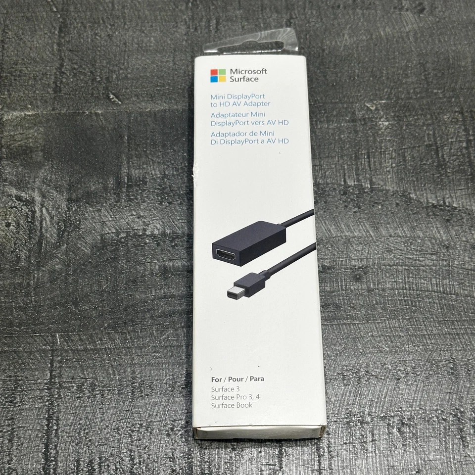 OEM Microsoft Surface Mini DisplayPort DP Male to HDMI Female Adapter Cable NEW! - Image 1 of 2