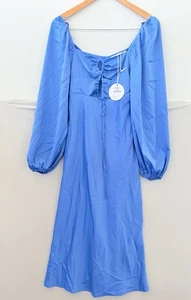 Petal & Pup Esai Long Sleeve Midi Blue Dress New Size XS - Picture 1 of 4