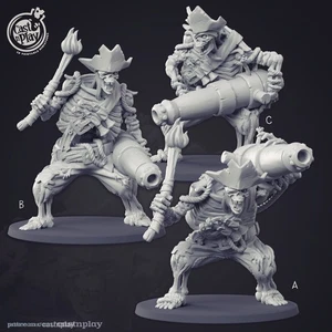 Undead pirate crew miniatures - CastnPlay - DnD miniatures - Role Playing Game - Picture 1 of 2