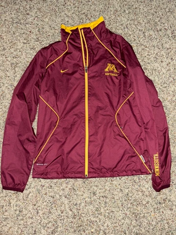 Nike Storm Fit Minnesota Gophers Softball Full zip Size Small Cover