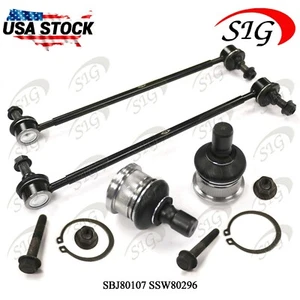 For 2005 - 2011 Mazda Tribute Front Lower Suspension Ball Joint Sway Bar 4PC Kit - Bild 1 von 6