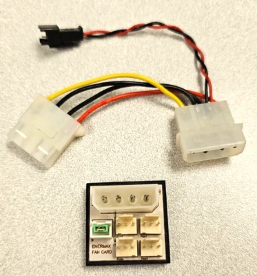 Enermax Fan Card 1 Power Input 4 Fan Output Computer Case Fan Module - Image 1 of 4