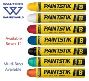 Markal Paintstik Original B | Solid Paint Marker, Marks Metal Tyres Wood, Box24 - Picture 1 of 13