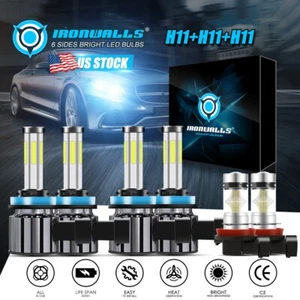 For Freightliner Cascadia 2008-2016 6X LED Headlight+Fog Lights Bulb 6000K 6Side - Bild 1 von 12
