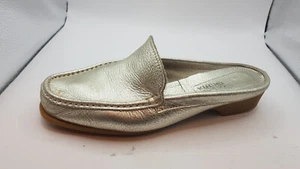 Damen Slipper gold/Leder 38 Second Hand 07.08.2024 72A - Bild 1 von 5