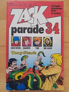 ZACK PARADE Nº34 de 1979 Tony Stark, Julie Wood, Yalek, Tunga... - EXCELENTE Z0 - Imagen 1 de 3