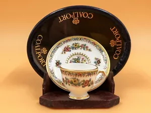 Coalport Ming Rose China Miniaturschrank Teetasse & Untertasse Duo in OVP. - Bild 1 von 8