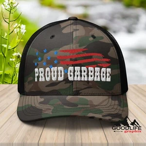 Proud Garbage MAGA America Camouflage Trucker Hat for Men Women - Picture 1 of 12