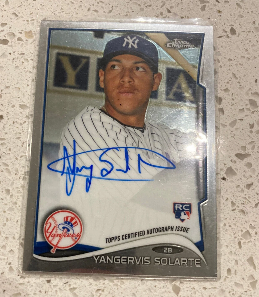 2014 Yangervis Solarte Autograph  New York Yankees - Image 1 of 1