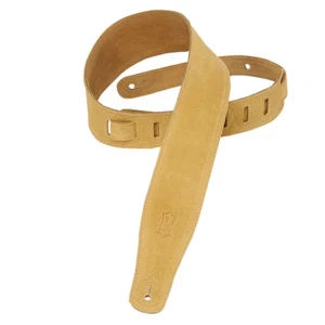 Levys MS26 2.5in Hand Brushed Suede Guitar strap, Tan - Picture 1 of 2