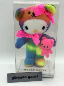 Sanrio Hello Kitty Rare Rainbow Teddy Bear Japan w/case - Picture 1 of 6