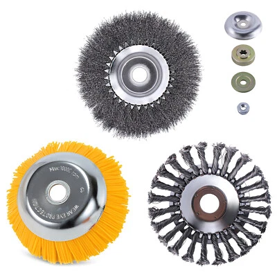 Unkrautbürste 25,4x200mm Profi Wildkrautbürste Freischneider Rundbürste Gezopft - Bild 1 von 4