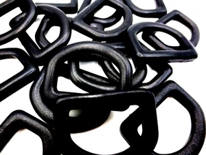 Anillo en D de plástico de ajuste ancho de 1" 25 mm para correa clip cable correa eslinga paquete DURADERO - Imagen 1 de 11