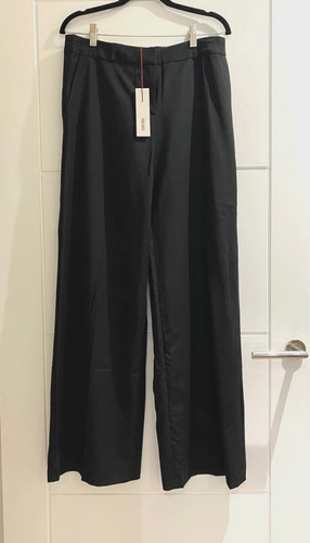 Pantaloni neri Kenzo gamba larga nuovi con etichette taglia EU 40 PREZZO AL PUBBLICO £460