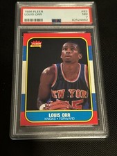 Louis Orr 1986 Fleer Basketball Card #83 PSA 7