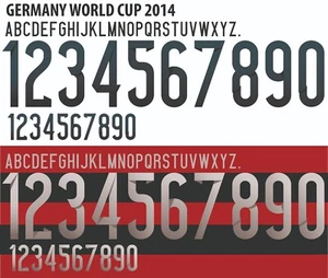 Name&Number Set For Germany World Cup 2014 National Home/Away Football Soccer - Picture 1 of 5