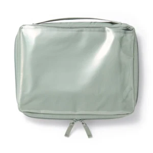 MUJI 83855116 A5 wide Collection Case With Selectable Pockets 28x22x3.5cm Green - Picture 1 of 10