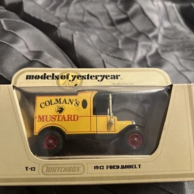 VINTAGE Matchbox Models Of Yesteryear 1912 Ford Model T Colman's Mustard Y-12 - Image 1 of 3