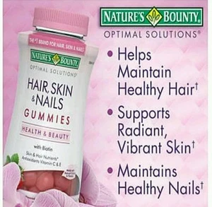 Nature's Bounty Optimal Solution HAIR,SKIN,NAILS Dietary Supplement 230 gummies - Picture 1 of 2