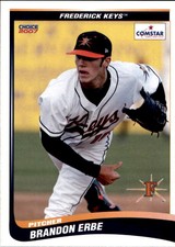2007 Frederick Keys SGA Choice #14 Brandon Erbe Baltimore Maryland Baseball Card