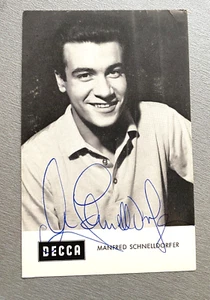 MANFRED RAPIDDORFER campeón olímpico 1964 patinaje artístico firmado tarjeta de autógrafo 9x14 - Imagen 1 de 1