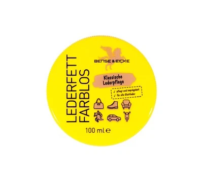 Bense & Eicke Lederfett farblos 100ml zur Pflege und Erhalt von Leder