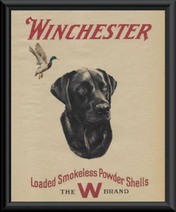 Reimpresión de anuncio de caza Black Labrador Retriever en papel de 90 años 121 - Imagen 1 de 1