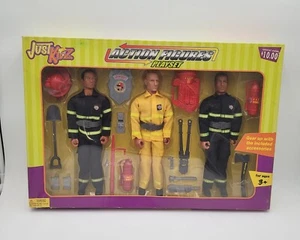 Just Kidz Action Figures Playset Firefighters Kmart Brand New Damaged Box - Picture 1 of 22