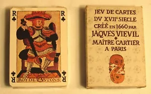 Juego de cartas Jaques Vievil siglo XVII creado en 1660 por J Vievil - Imagen 1 de 3