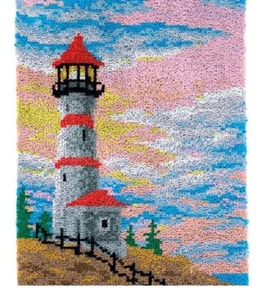 Sunrise Lighthouse Rug Latch Hooking Kit (85x58cm) - Picture 1 of 6