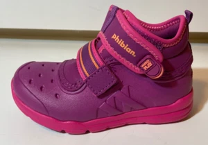 Stride Rite Made2Play Phibian Mid AC Sneaker Shoes Girl Toddler Berry Pink Sze 9 - Picture 1 of 7