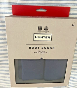 New Hunter Boots SOCKS  Women's Long Boot Tall Socks Size MEDIUM New in Box GIFT - Picture 1 of 12