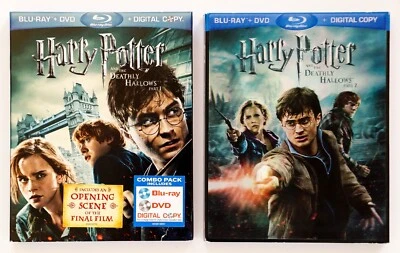 HARRY POTTER  AND THE DEATHLY HALLOWS PARTS 1 & 2 BLU-RAY DVD, Daniel Radcliffe - Image 1 of 4