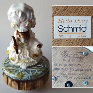 Vtg 1978 Schmid Beatrix Potter Lady Mouse #114 Music Box. Plays 'Hello Dolly' - Picture 1 of 15