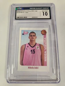 2014 SCHOOLSHOP ABA LIGA #129 NIKOLA JOKIC ROOKIE RC CGC GRADED 10 GEM MINT - Picture 1 of 2