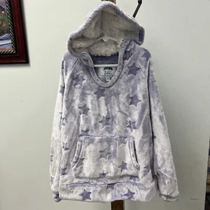 Members Mark Fleece Plush Pullover Hoodie Sweatshirt, Fur Lined Hood, Size 14/16 - Picture 1 of 6