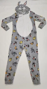 Bugs Bunny Union Suit One Piece Pajamas Size L Large Looney Tunes - Picture 1 of 7