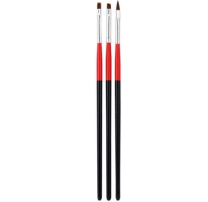 3Pcs UV Gel Nail Art Brush Set Nails Painting Drawing Carving Liner Brushes Kit - Picture 1 of 3